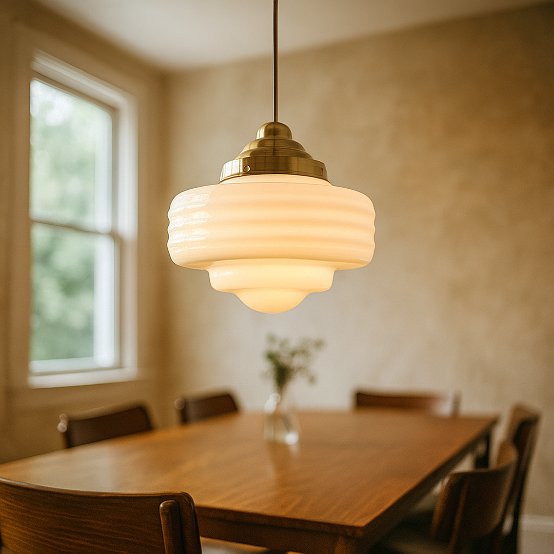 Vitrelle - Glasshengelampe med håndlagt detalj