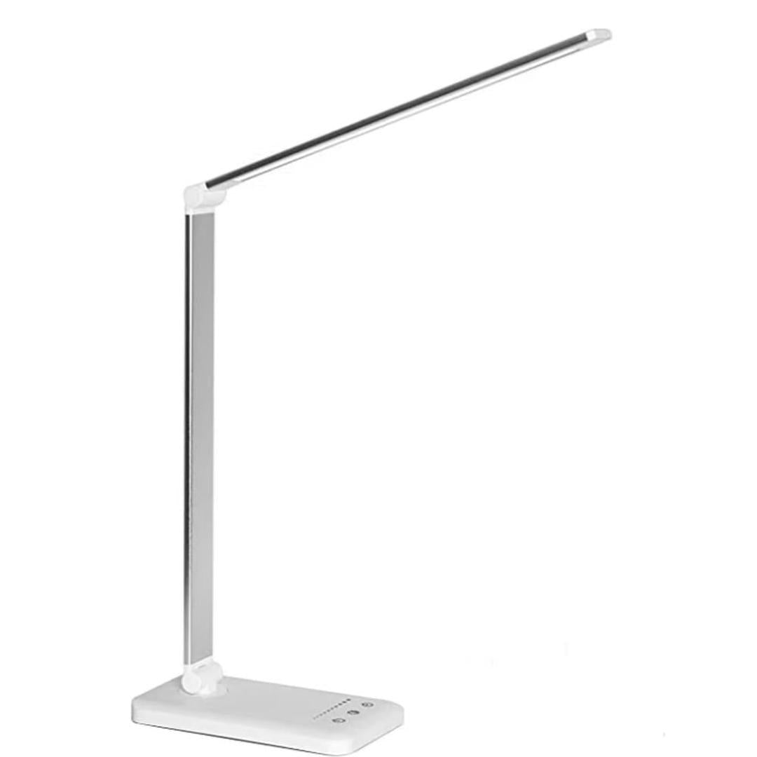 Skrivora - LED-bordlampe med bevegelig arm og USB-port