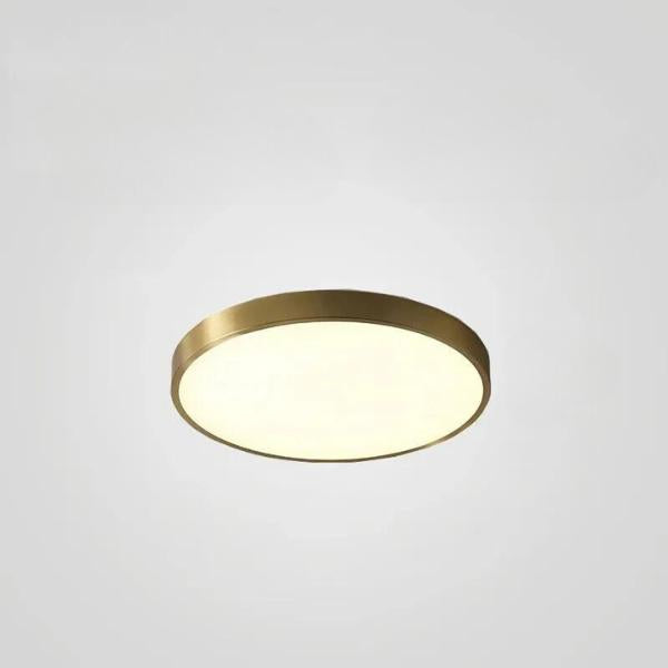 Ultratynn rund LED-taklampe med farget kant