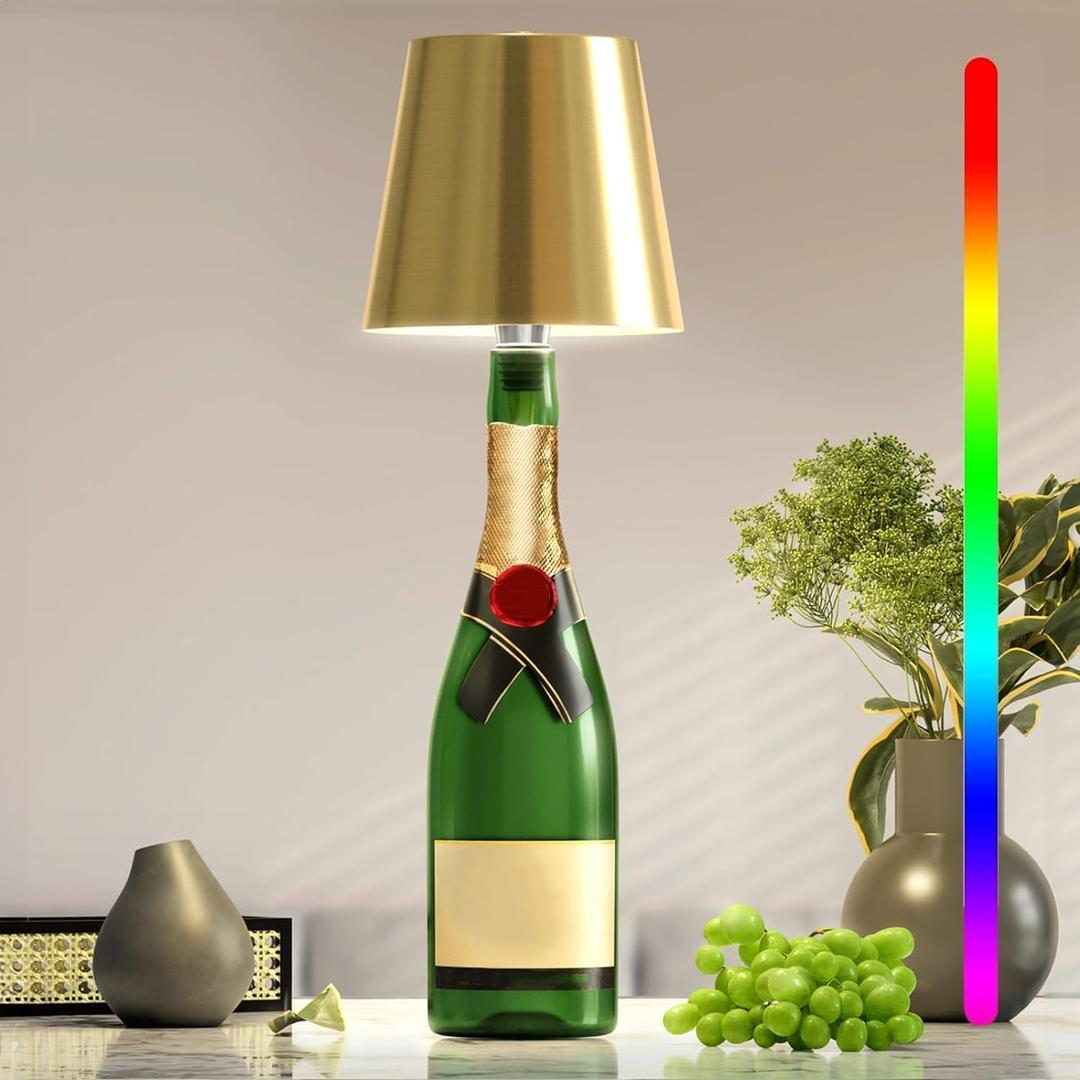 Flaskora - Oppladbar bordlampe i flaskeform