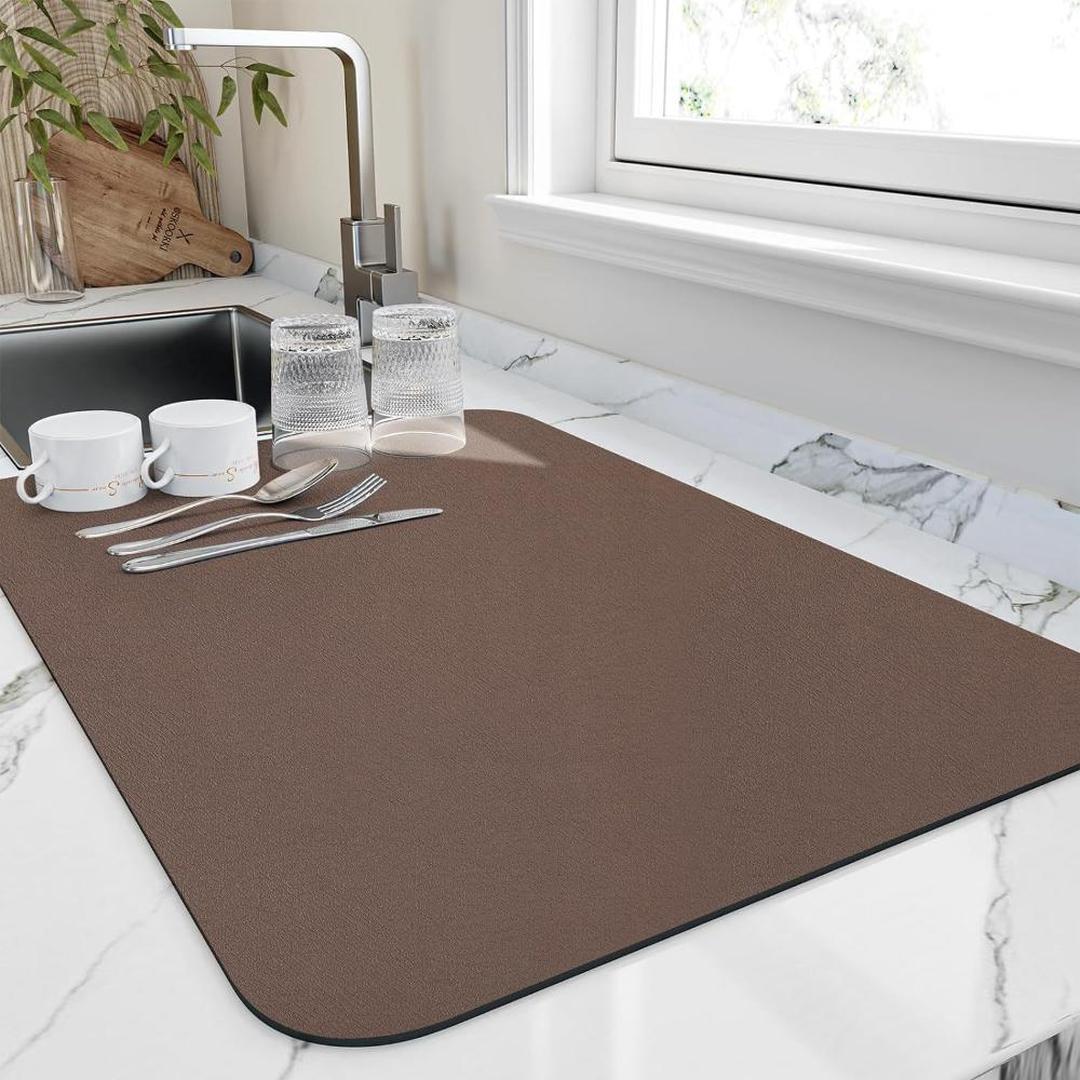 Kaffora - Absorberende diatomittmatte for kjøkkenbenk