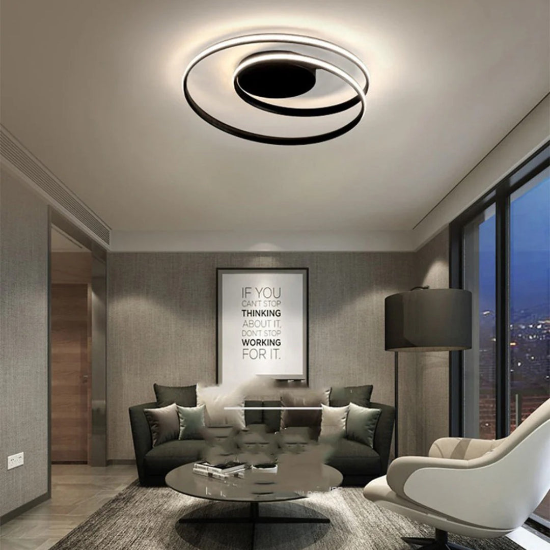 Ferronia - Moderne Ring Taklampe i Jern