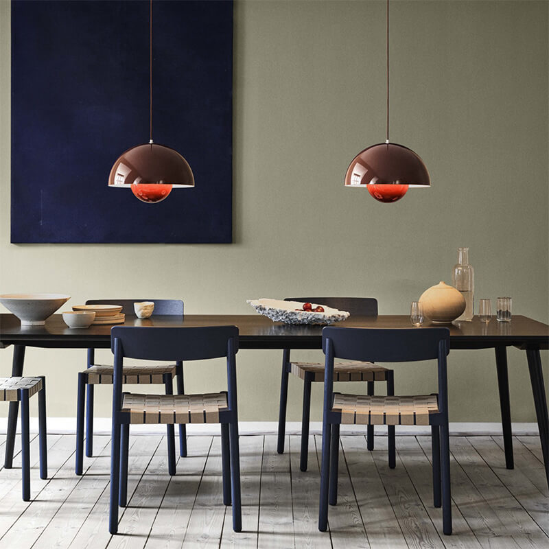 Halvora - Halvrund hengelampe i macaron-stil