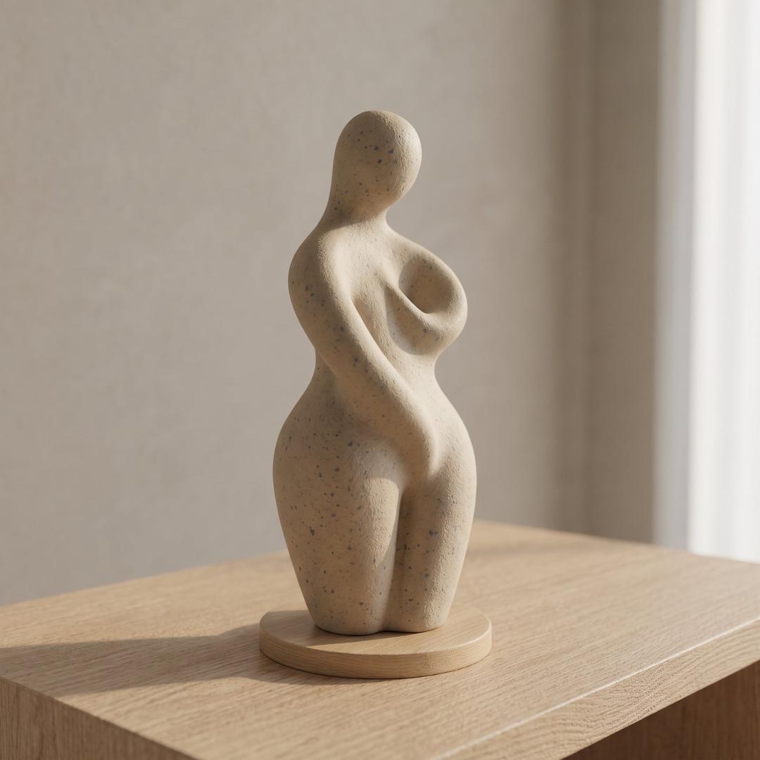 Dekorativ figur i keramikk