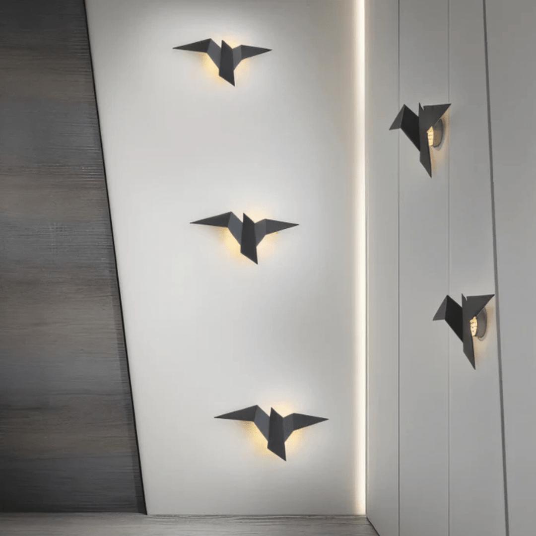 Faltura - Unik Vegglampe i Origami-stil