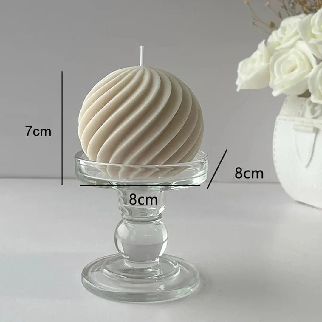 Geolyth - Geometrisk Duftlys med Golfball-Design