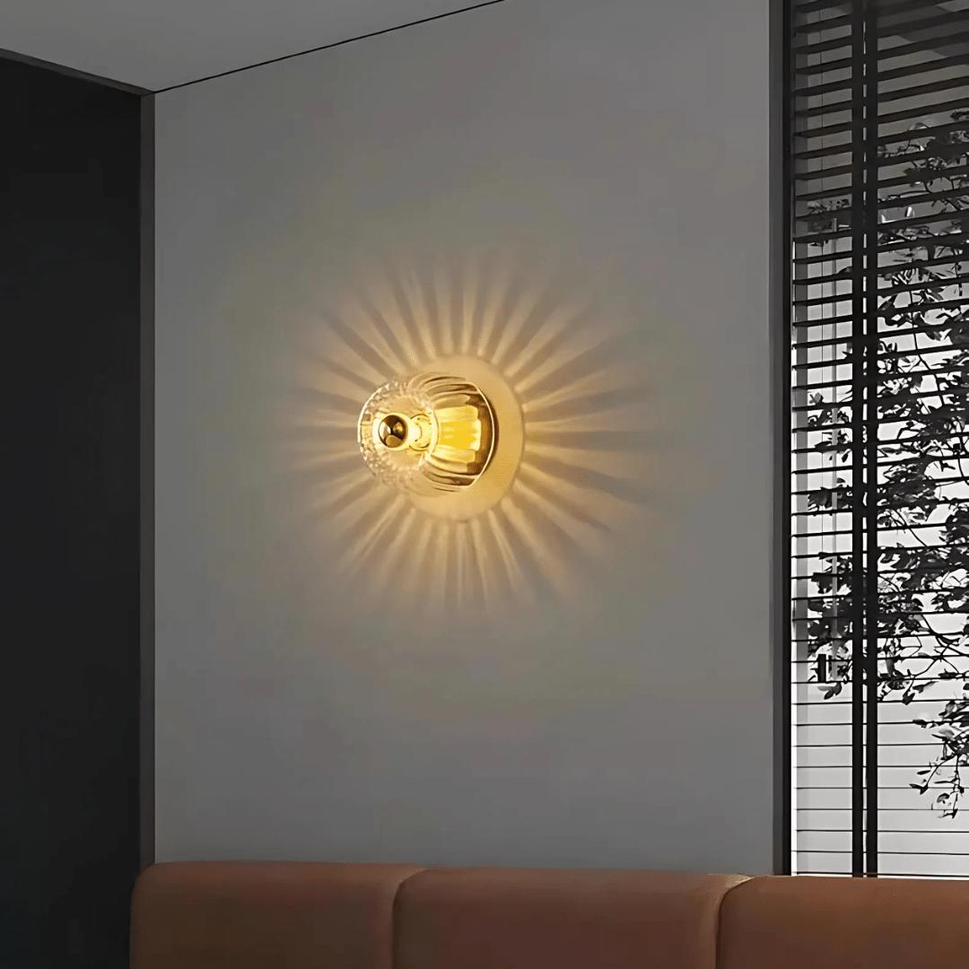 Glasira - Glass Vegglampe med Stilfullt Design