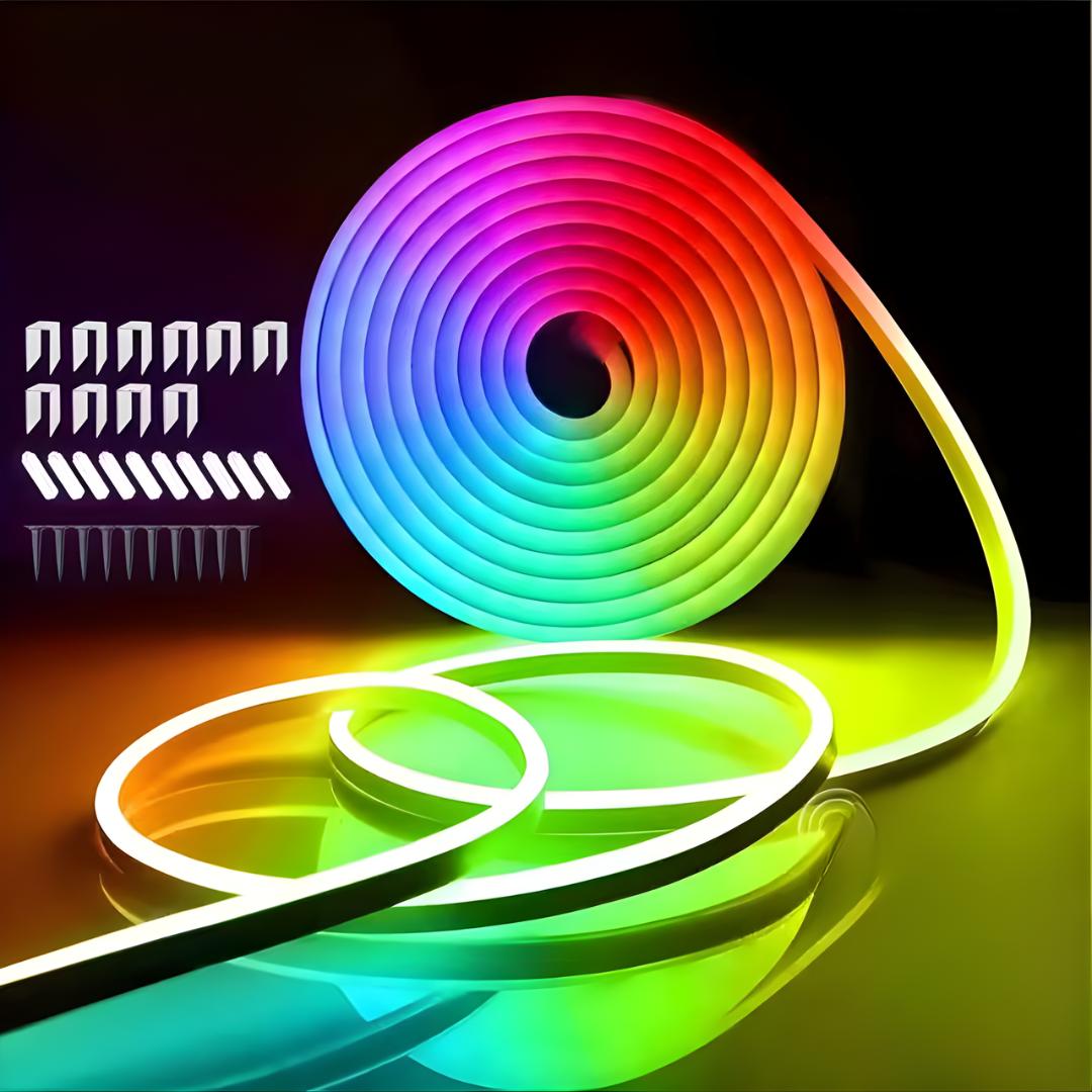 Toneflux - LED-lysstrimmel med app-styring og musikkmodus