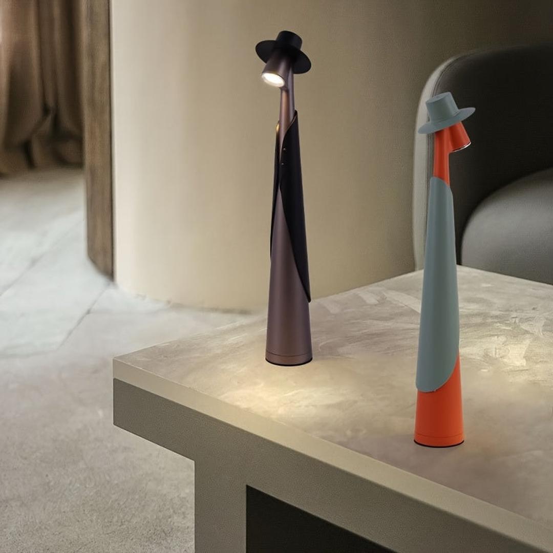 Kaprin - Oppladbar LED Skrivebordslampe med Hatteform