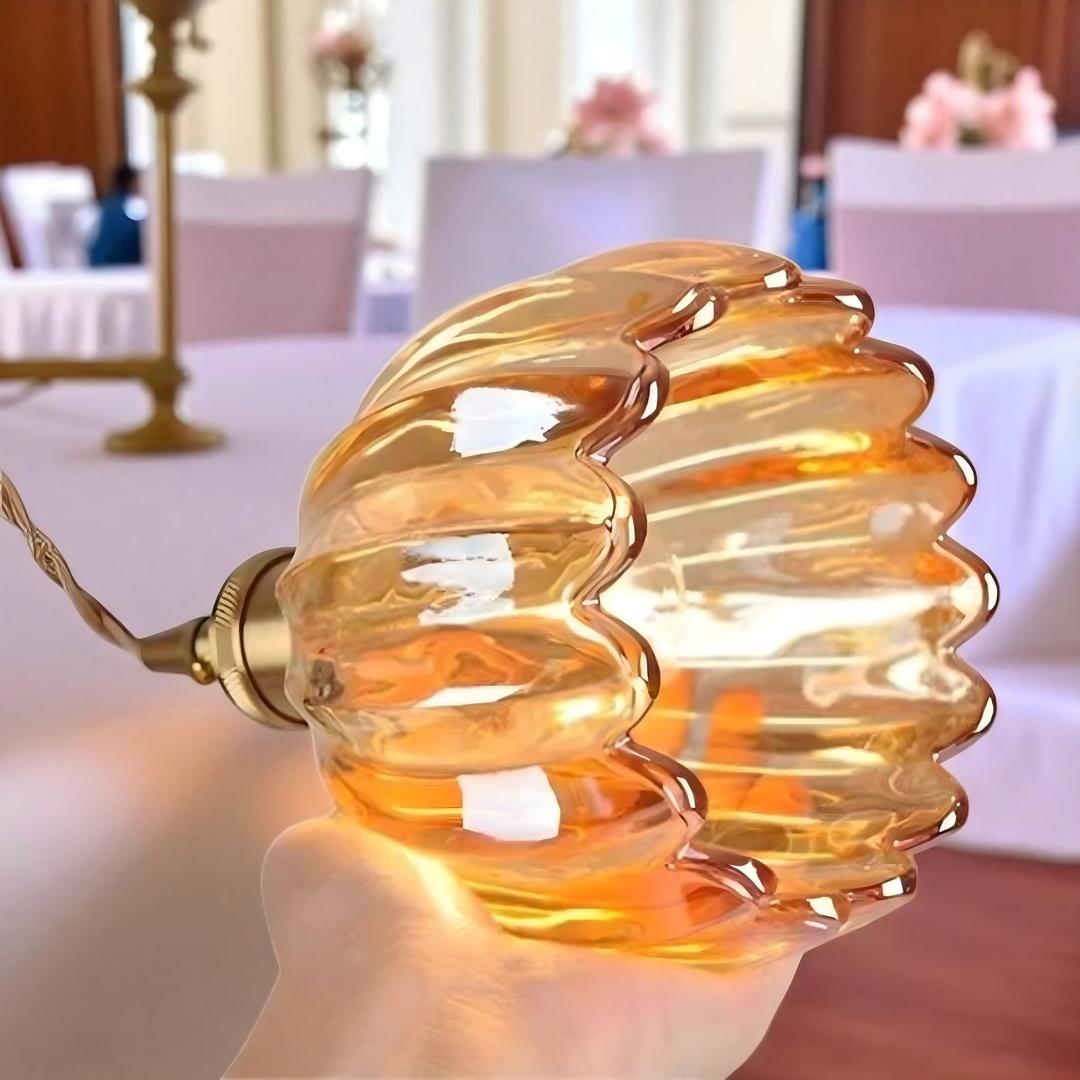 Hanakori - Retro glasshengelampe i blomsterform