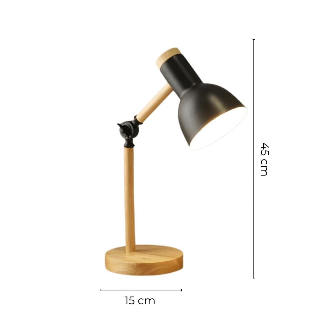 Velmora - Justerbar Macaron LED Bordlampe i Tre