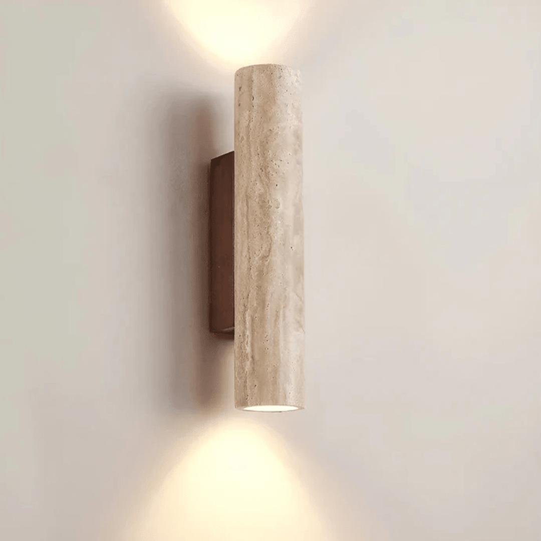 Vindora - Marmorert Wabi-Sabi LED Vegglampe
