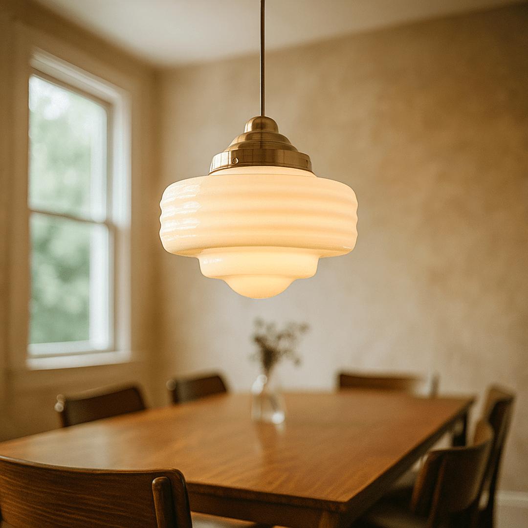 Vitrelle - Glasshengelampe med håndlagt detalj