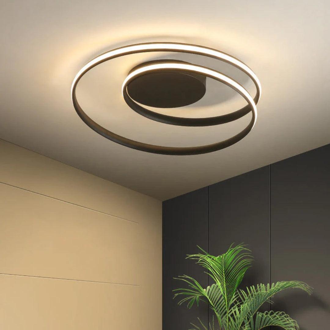 Ferronia - Moderne Ring Taklampe i Jern