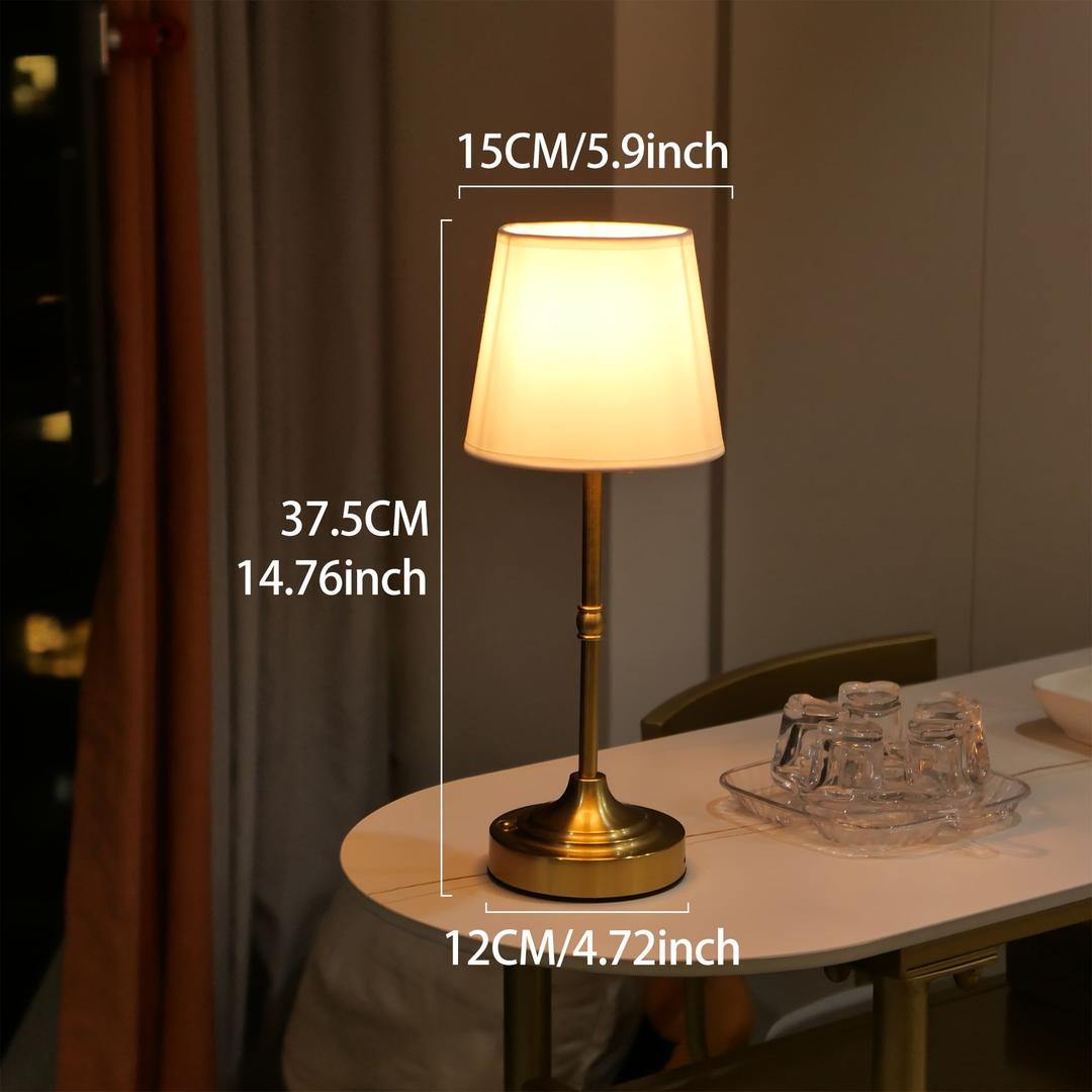 Brasco - Oppladbar Bordlampe med Stoffskjerm