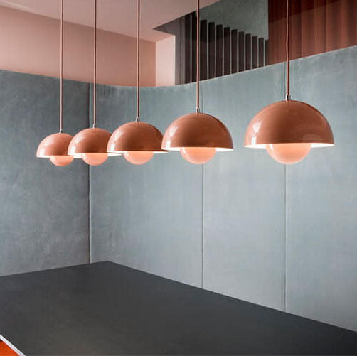 Halvora - Halvrund hengelampe i macaron-stil