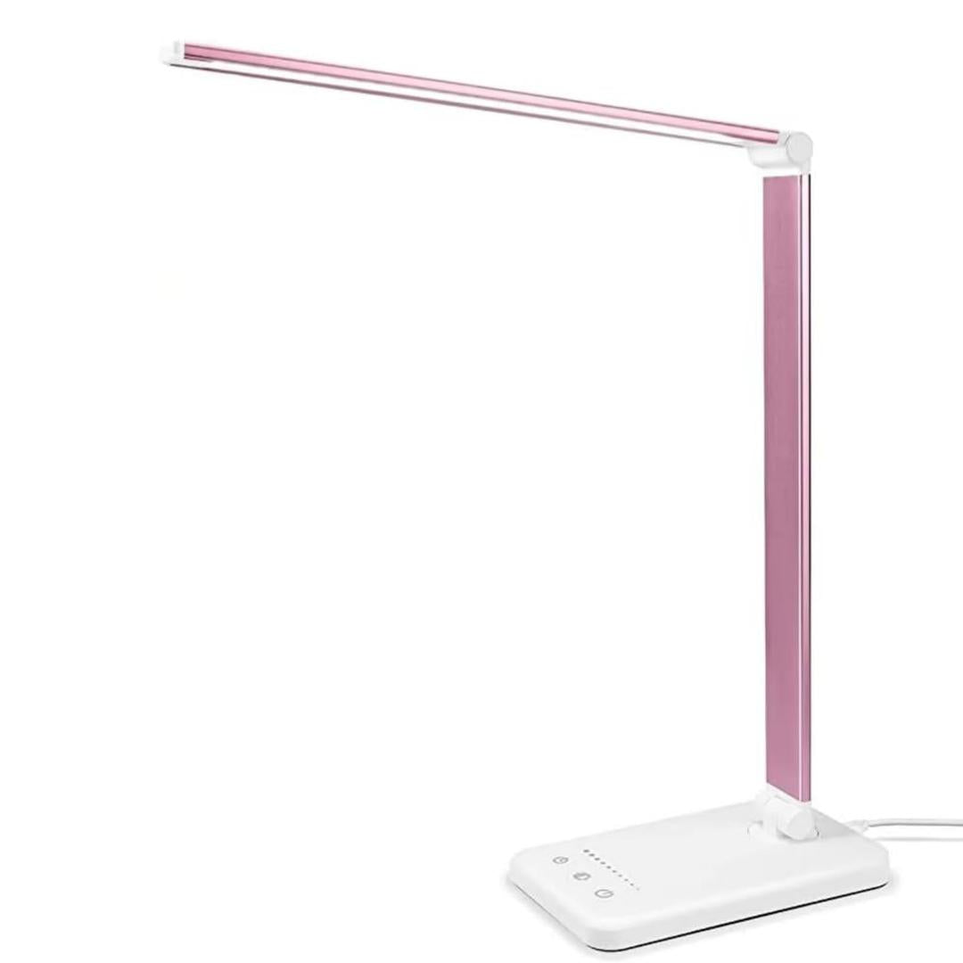 Skrivora - LED-bordlampe med bevegelig arm og USB-port