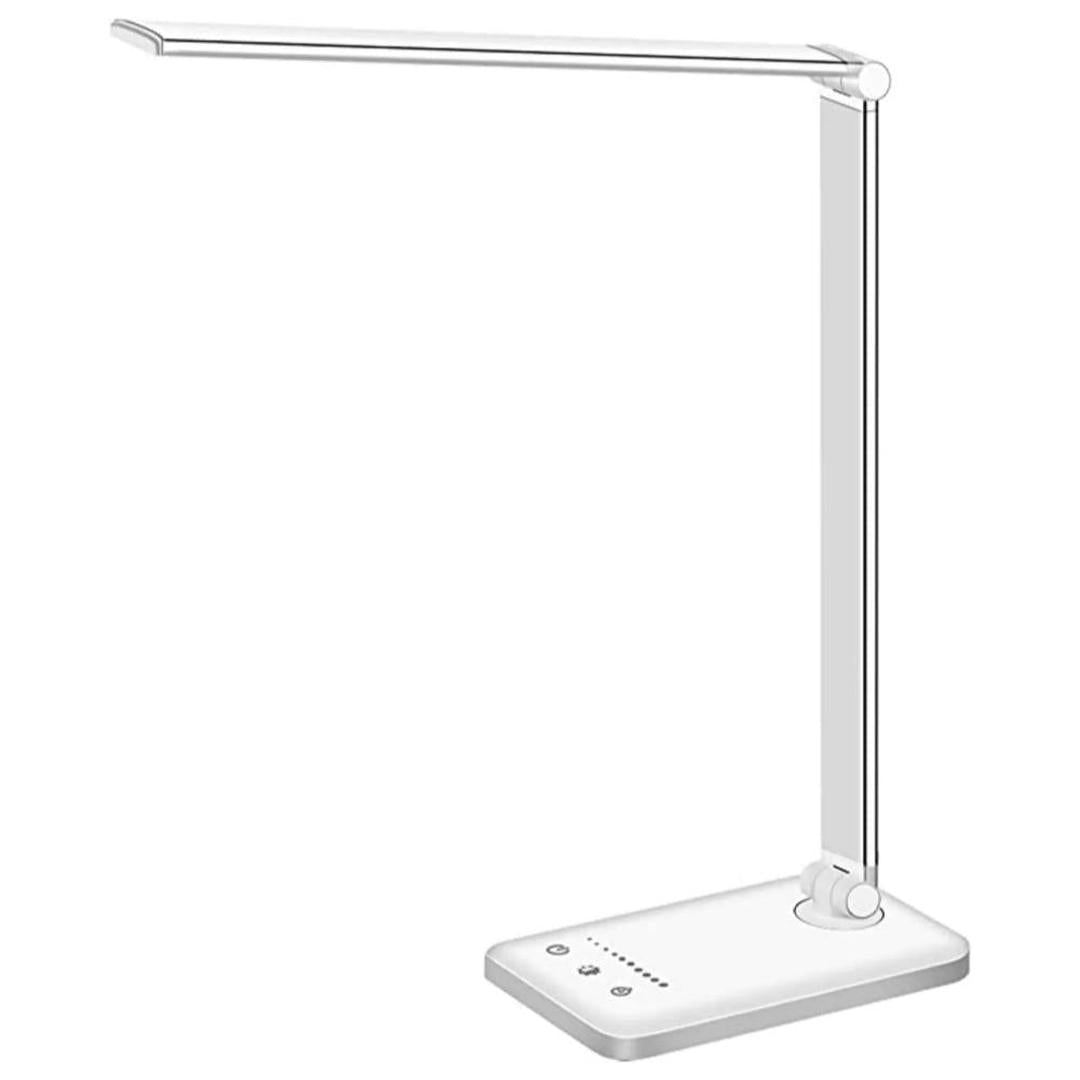 Skrivora - LED-bordlampe med bevegelig arm og USB-port