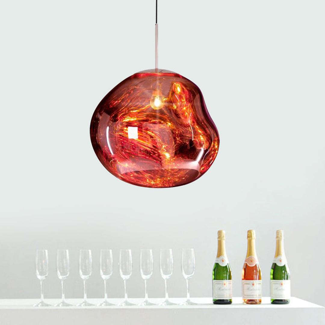 Sølvane - Hengelampe med rund glasskjerm
