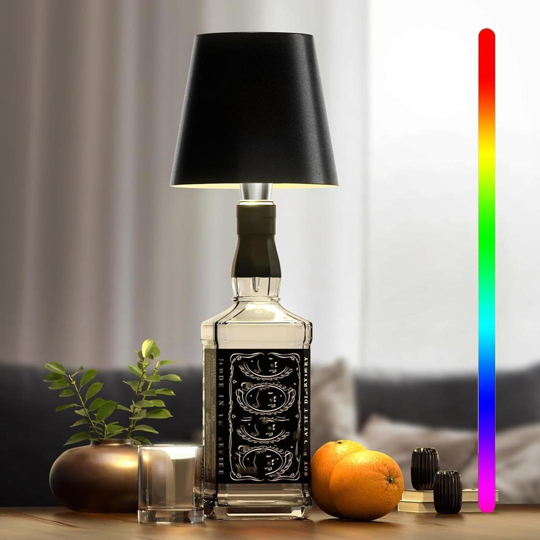 Flaskora - Oppladbar bordlampe i flaskeform