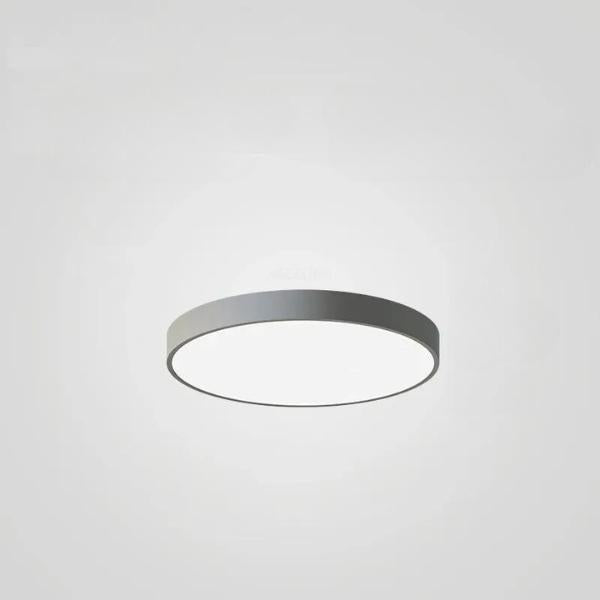 Ultratynn rund LED-taklampe med farget kant