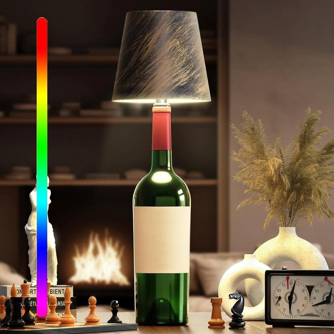 Flaskora - Oppladbar bordlampe i flaskeform