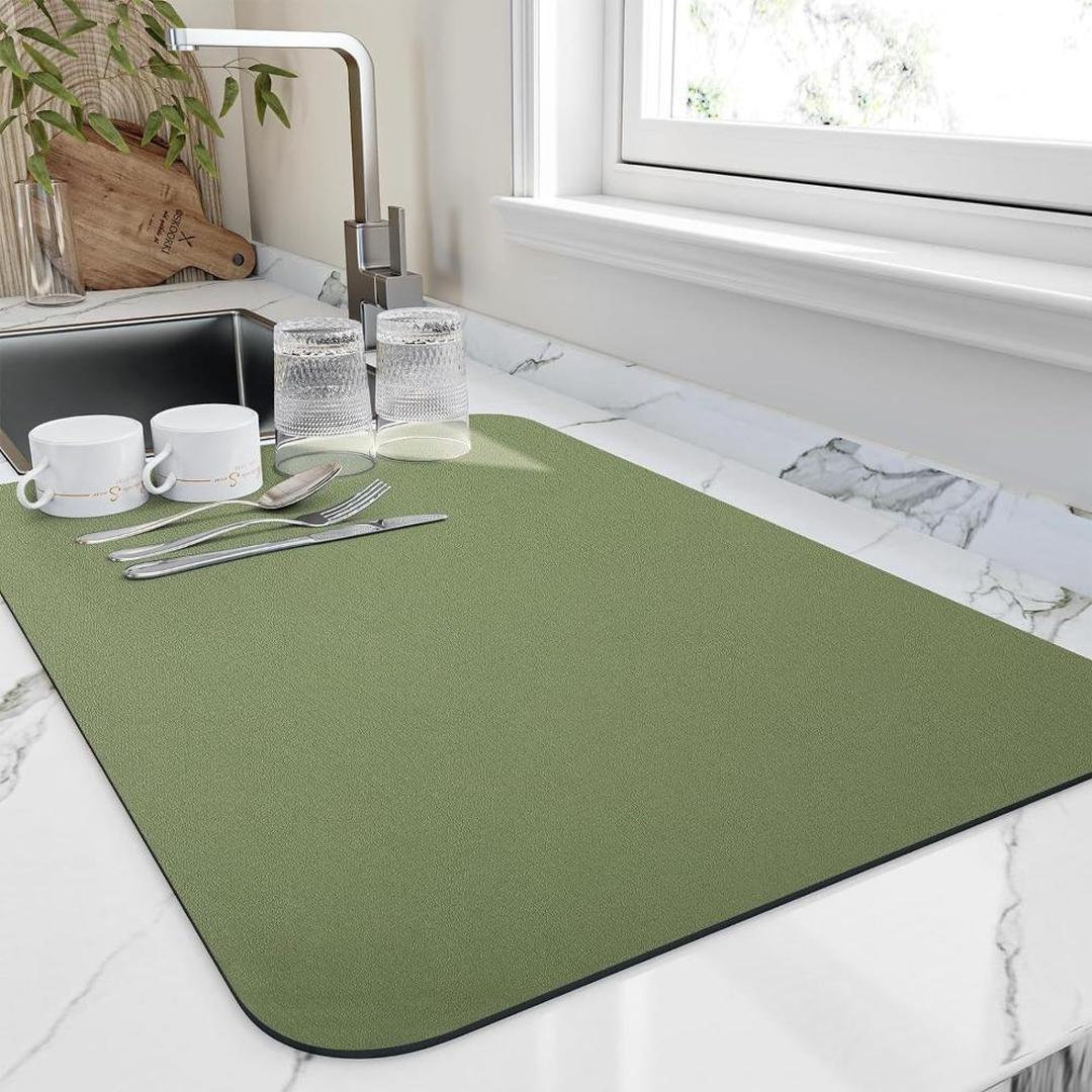 Kaffora - Absorberende diatomittmatte for kjøkkenbenk