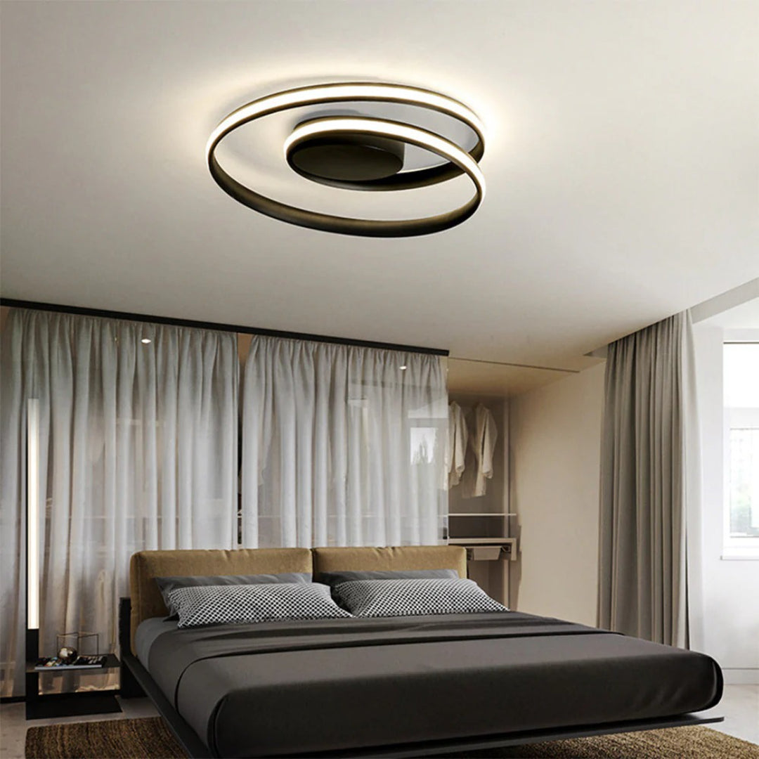 Ferronia - Moderne Ring Taklampe i Jern