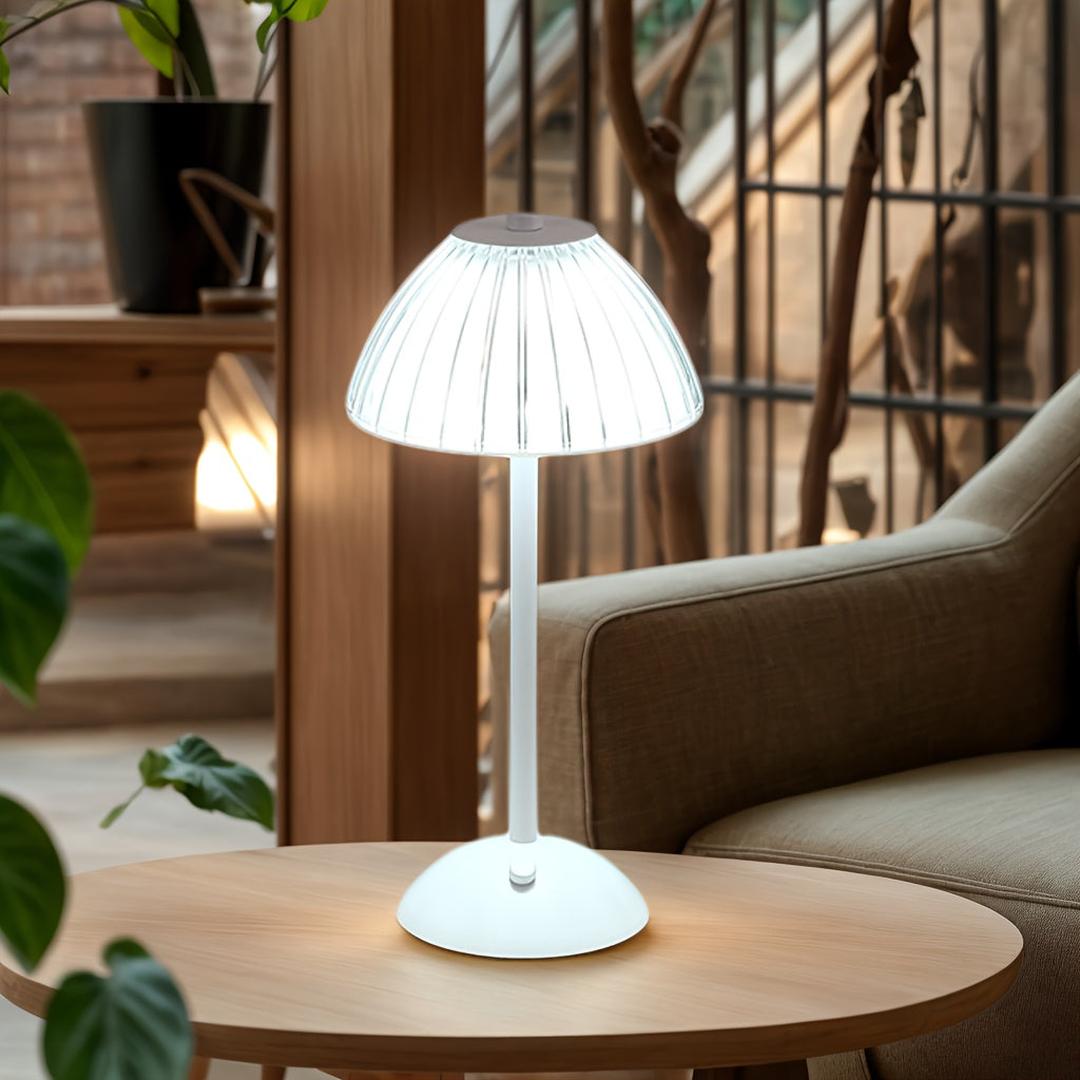 Aurelle - Bordlampe med Krystallskjerm og USB-lading