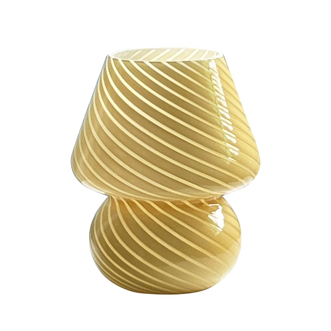 Sveltora - Håndlaget Glass Sopplampe med USB-lading