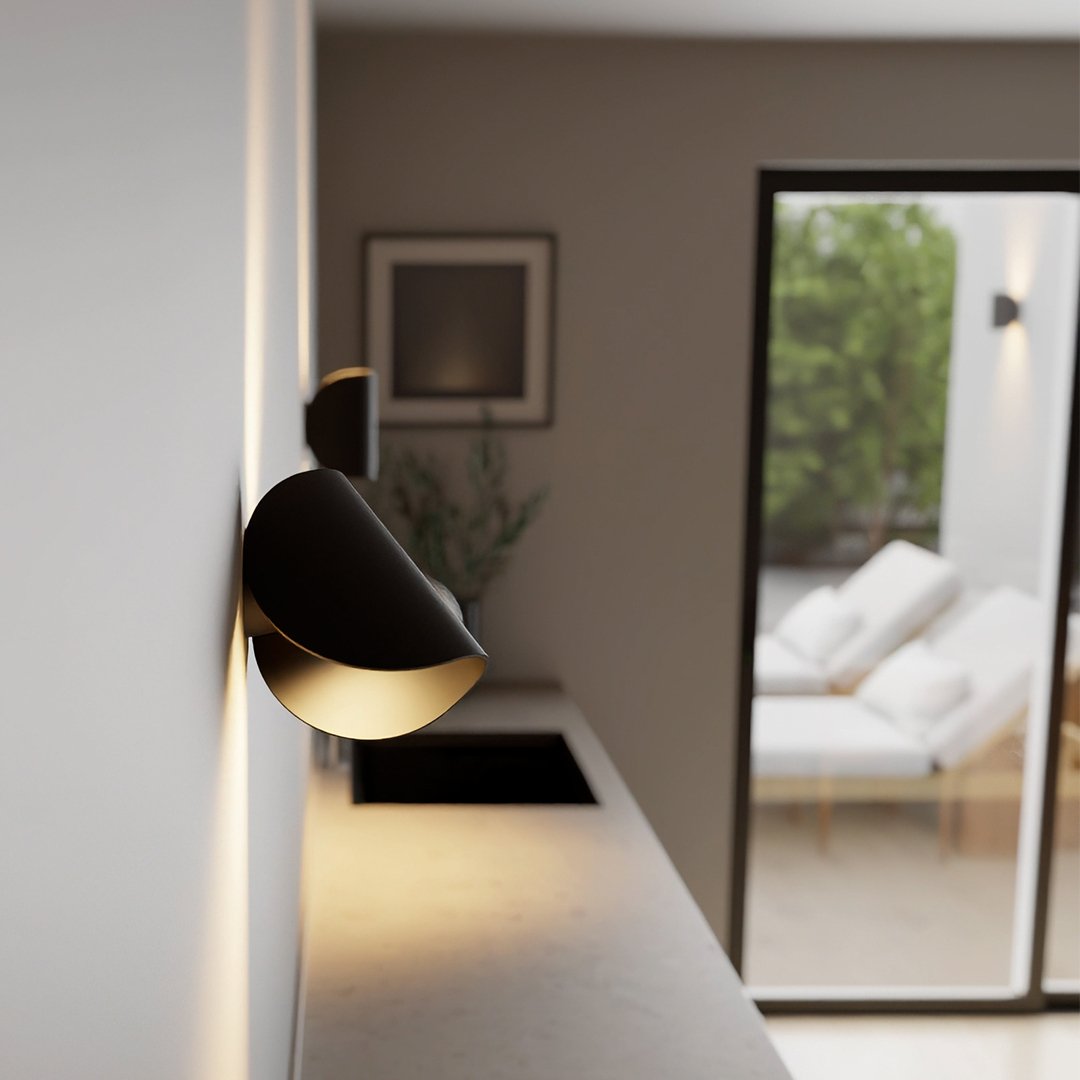 Vridora - Dreibar LED-vegglampe for inne og ute