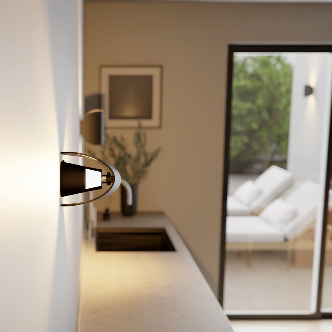 Vridora - Dreibar LED-vegglampe for inne og ute