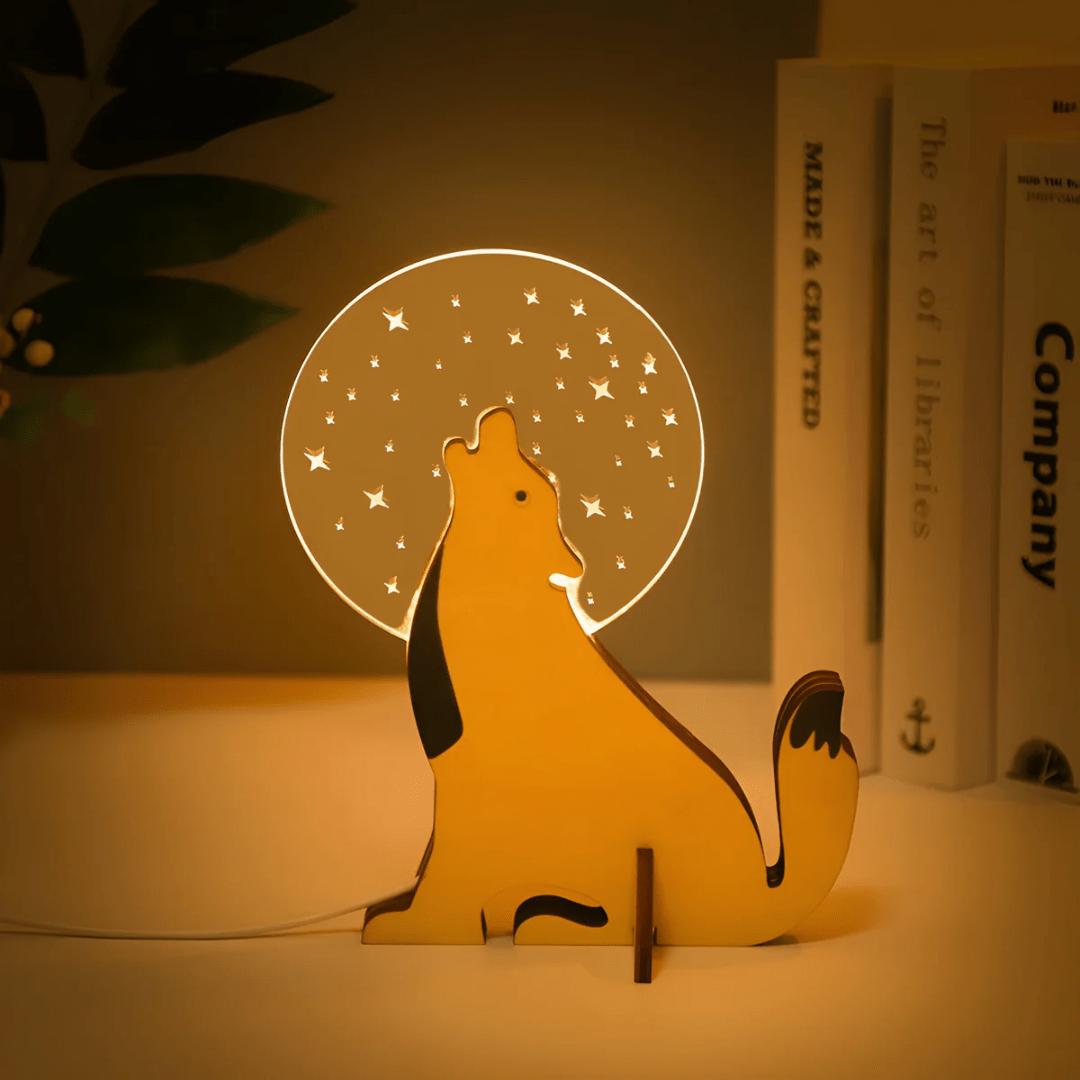 Corvyne - Tre-LED Bordlampe med Dyredesign