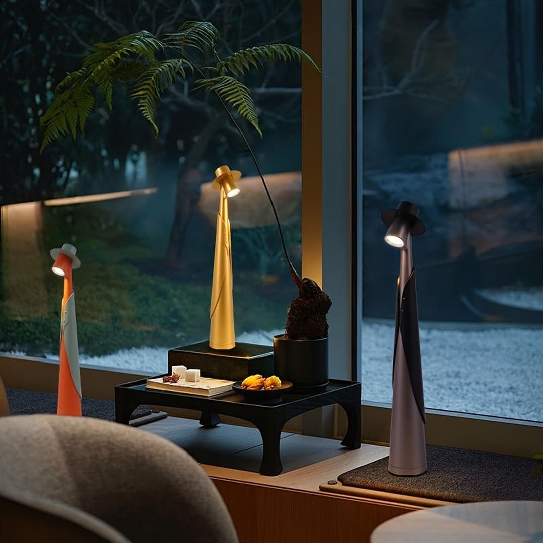 Kaprin - Oppladbar LED Skrivebordslampe med Hatteform