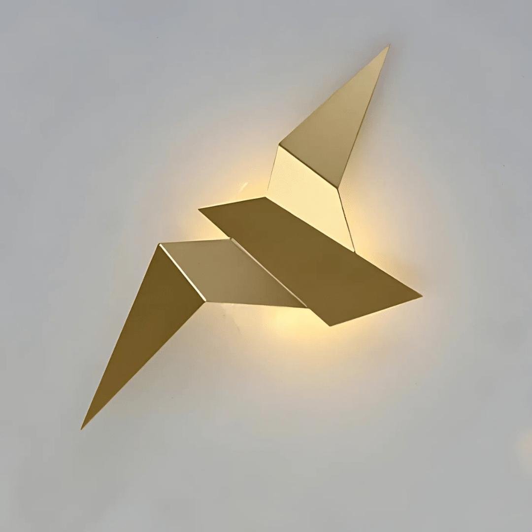 Faltura - Unik Vegglampe i Origami-stil