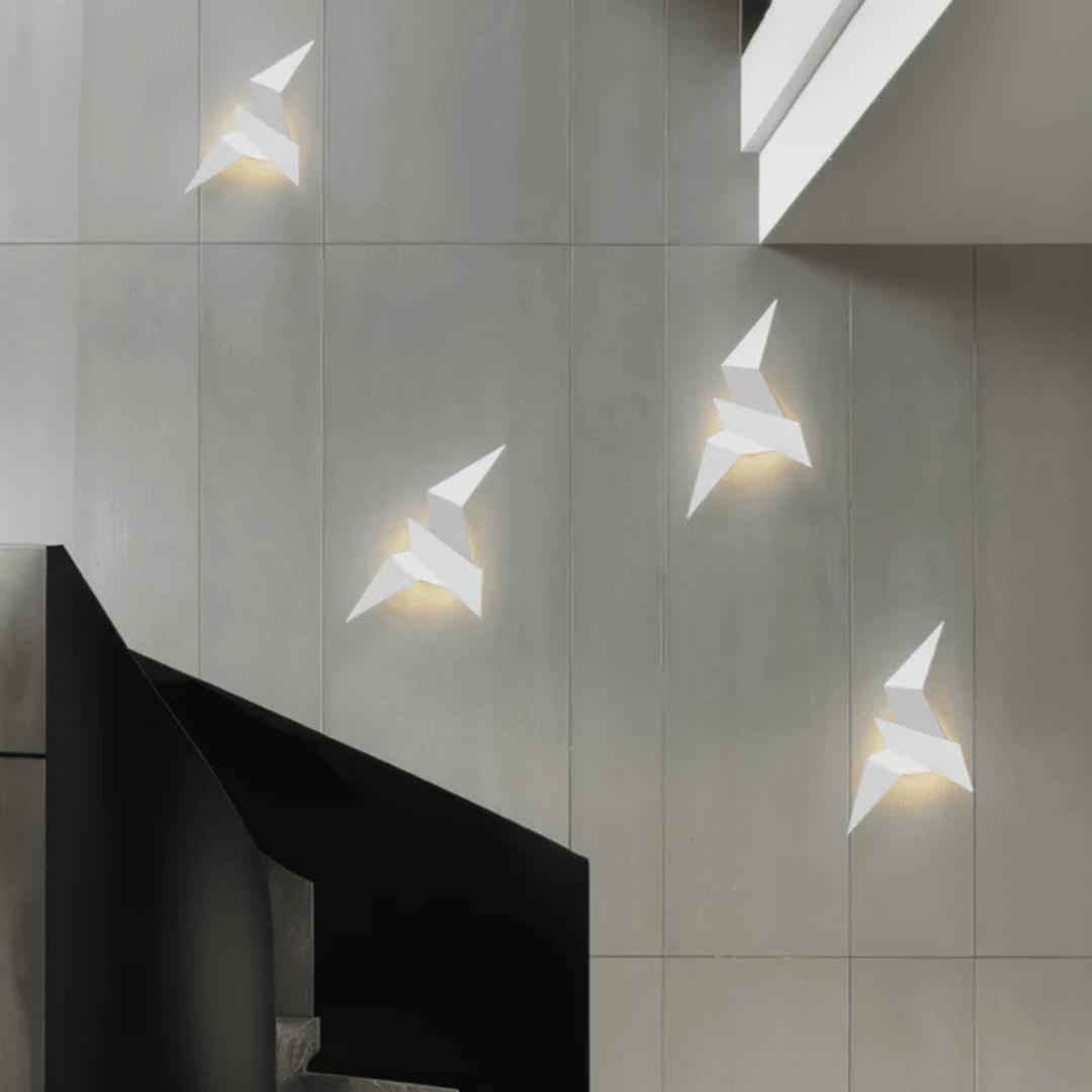 Faltura - Unik Vegglampe i Origami-stil