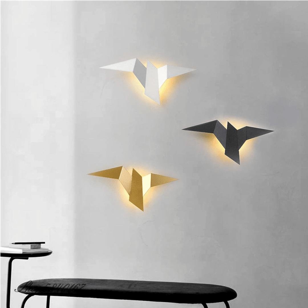 Faltura - Unik Vegglampe i Origami-stil