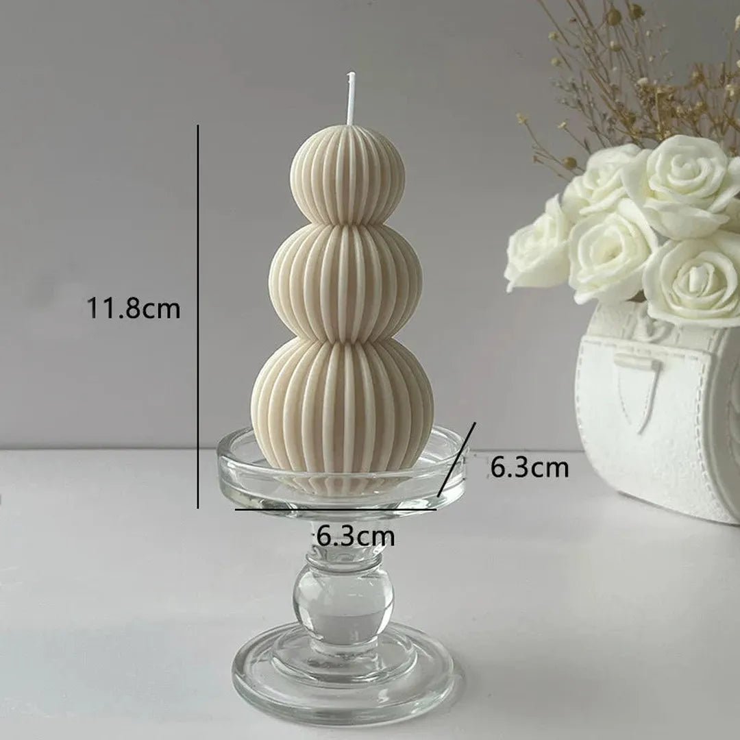Geolyth - Geometrisk Duftlys med Golfball-Design