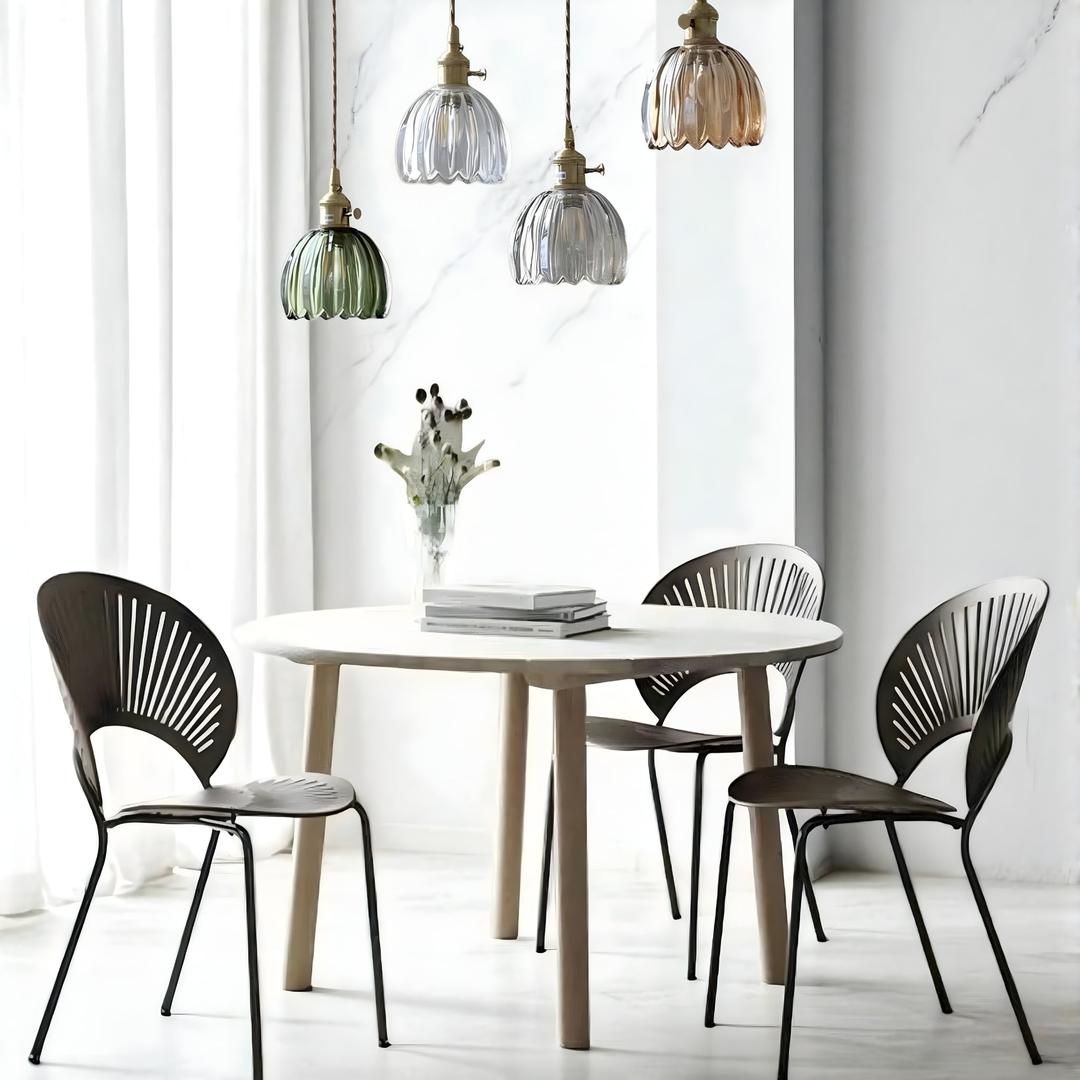 Hanakori - Retro glasshengelampe i blomsterform
