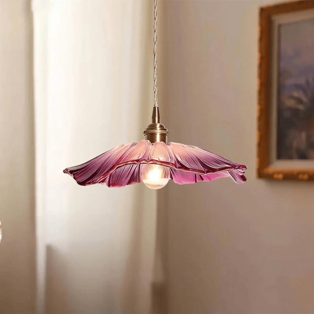 Lotanne - Retro Lotus Glasshengelampe