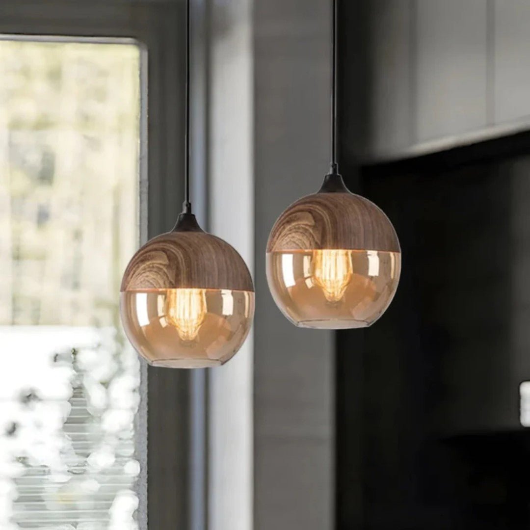 Skandinavisk Hengelampe i Glass