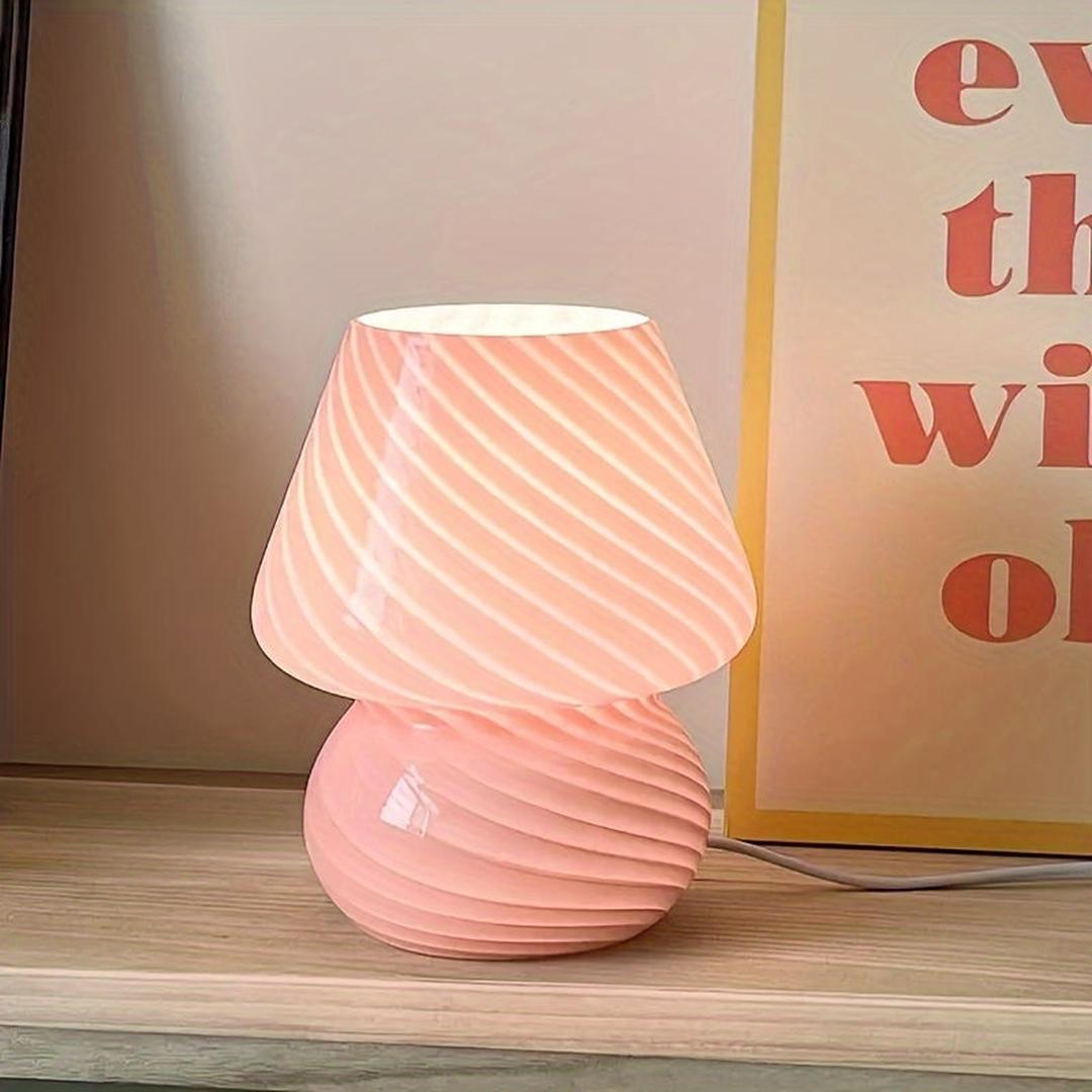 Sveltora - Håndlaget Glass Sopplampe med USB-lading