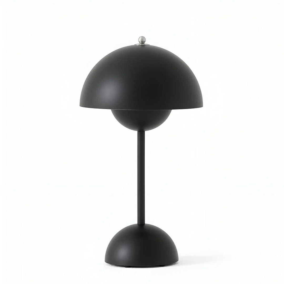 Trådløs Bordlampe med Kuformet Skjerm
