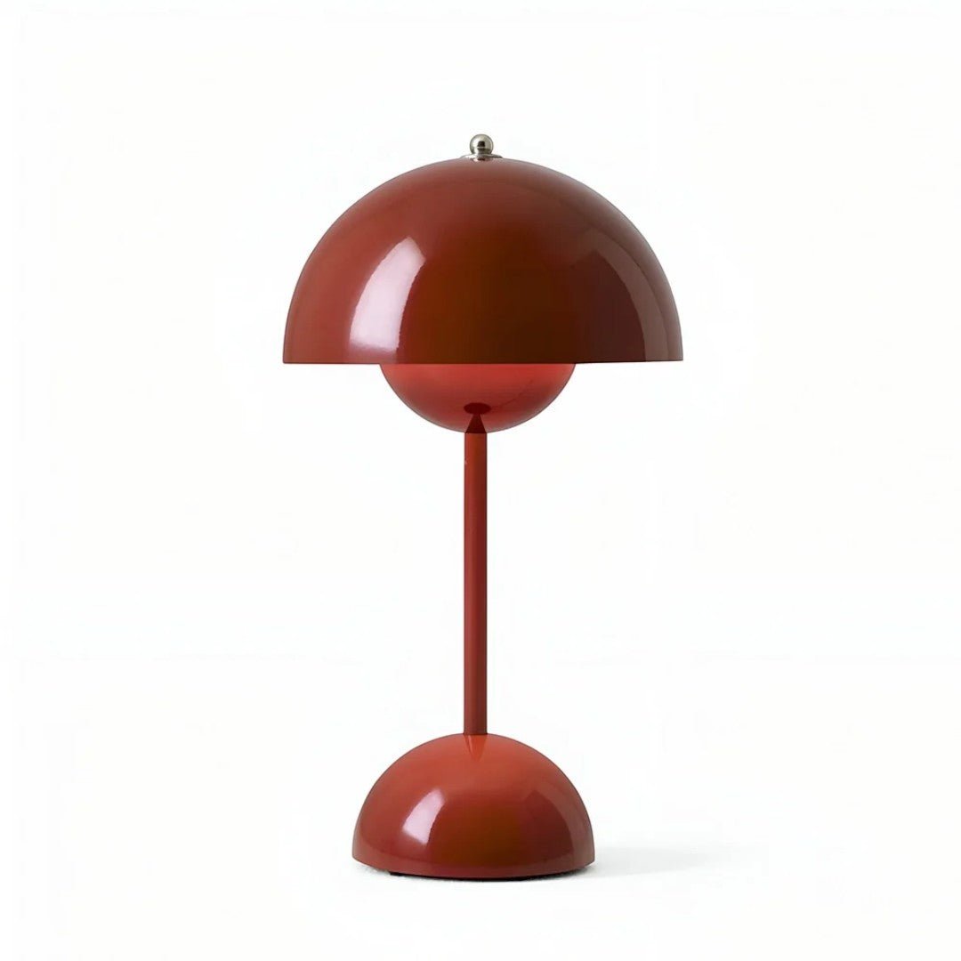 Trådløs Bordlampe med Kuformet Skjerm