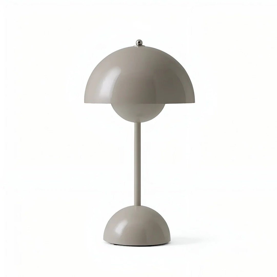 Trådløs Bordlampe med Kuformet Skjerm