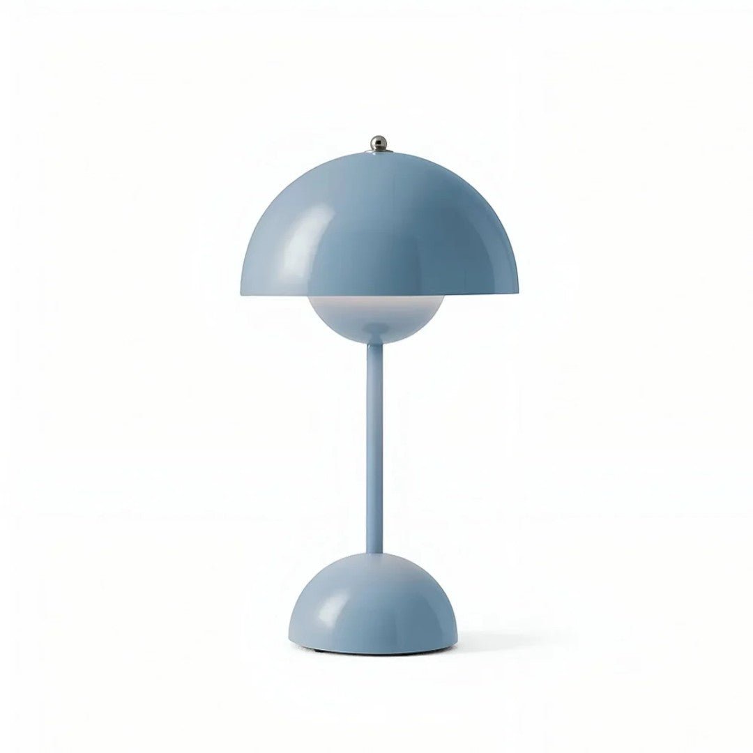 Trådløs Bordlampe med Kuformet Skjerm