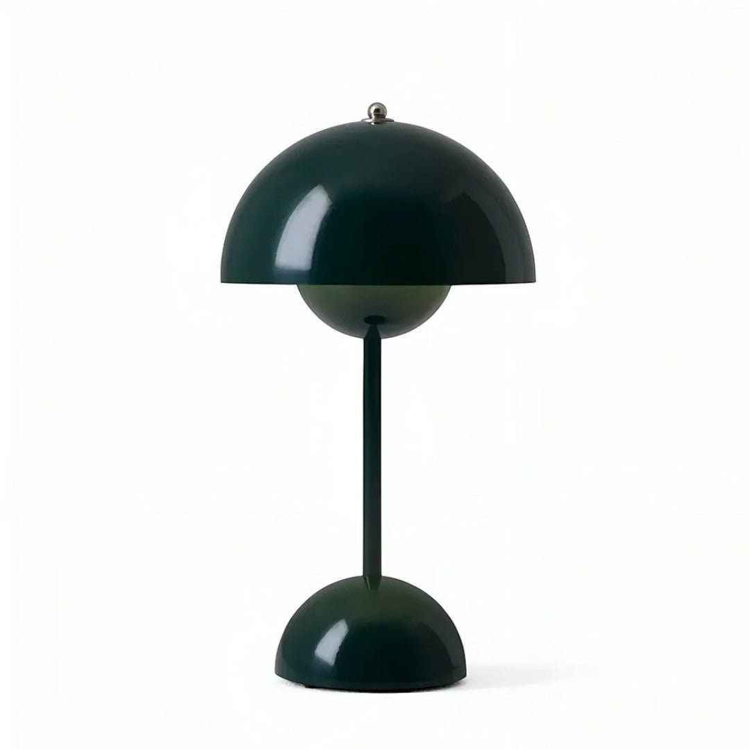 Trådløs Bordlampe med Kuformet Skjerm