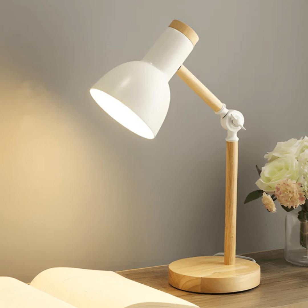 Velmora - Justerbar Macaron LED Bordlampe i Tre