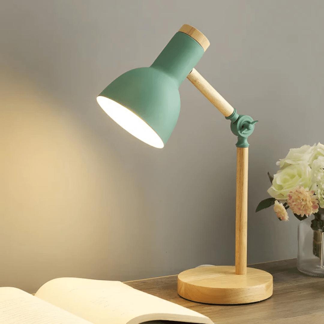 Velmora - Justerbar Macaron LED Bordlampe i Tre