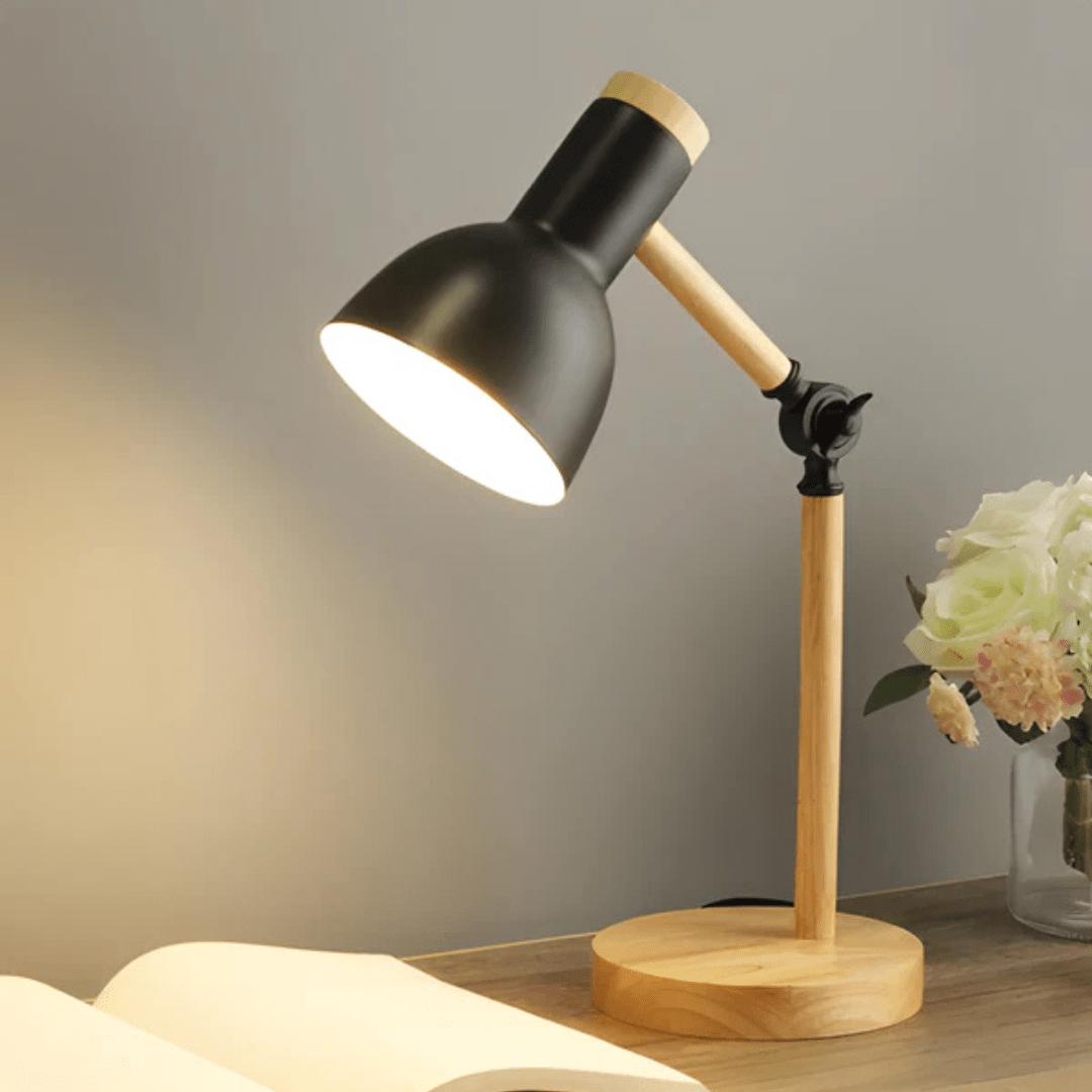 Velmora - Justerbar Macaron LED Bordlampe i Tre